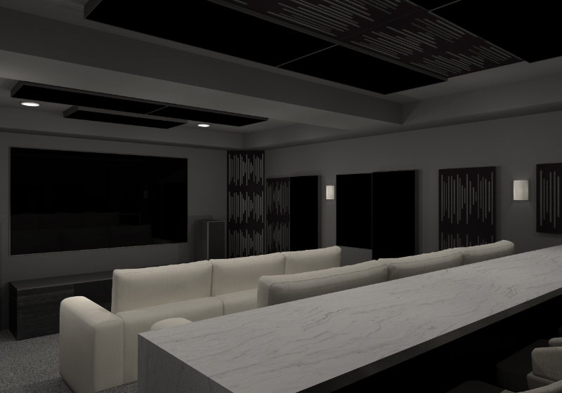 home theater rendering