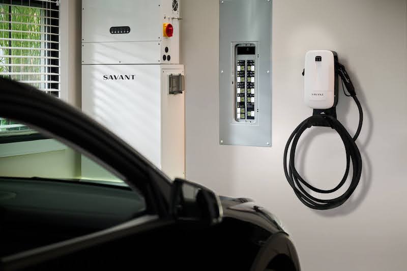 Savant Power System in a garage