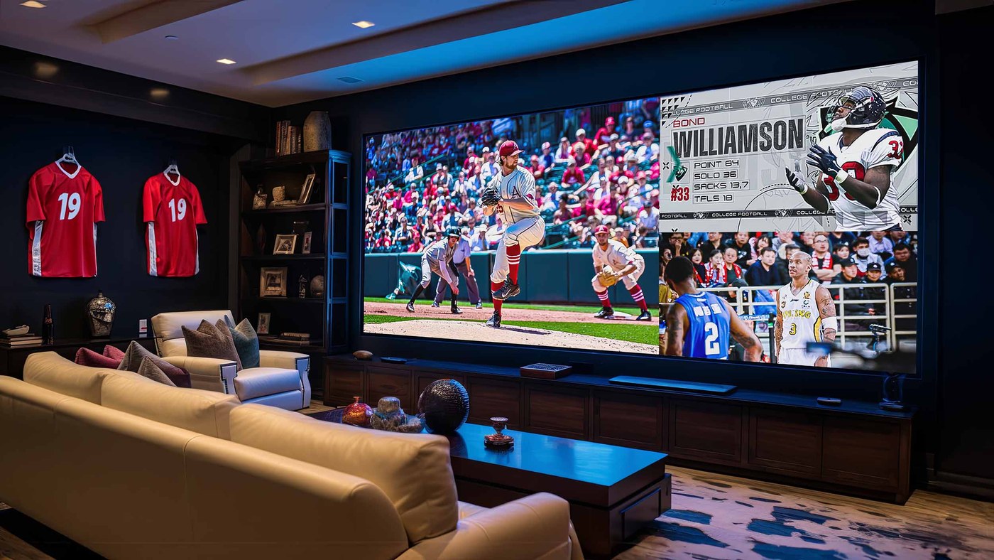 Custom home theater room by Livewire