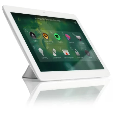 Control4 Smart Home OS 3 touchpanel showing home automation controls